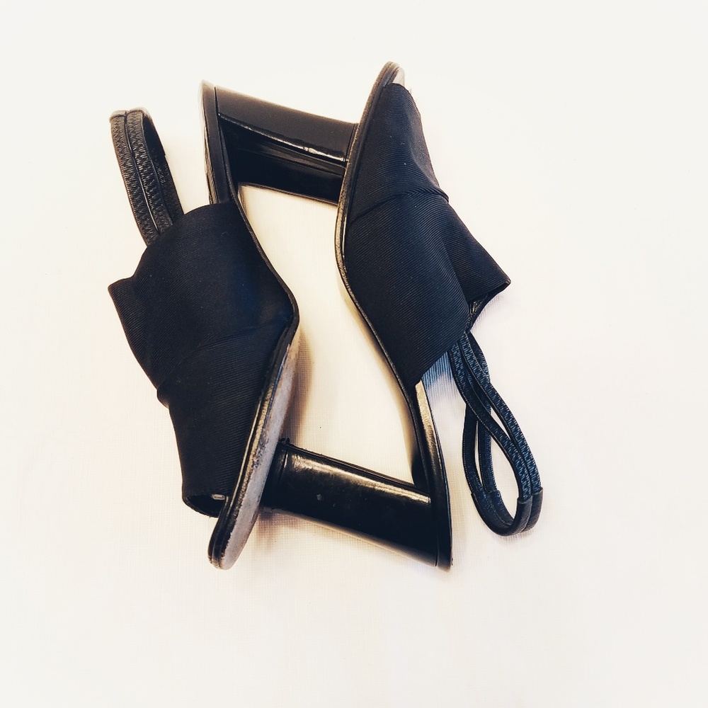 Stuart Weitzman Black Sling 7M - Picture 4 of 6